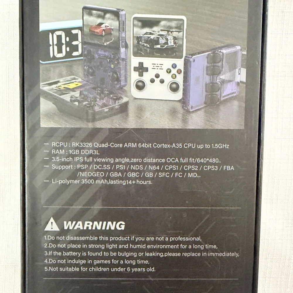 WHITE Handheld Game Console with 22,856 Games